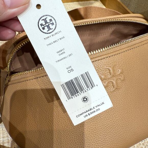 Tory Burch Thea Belt Bag 165917 Pebbled Leather - Picture 5 of 12